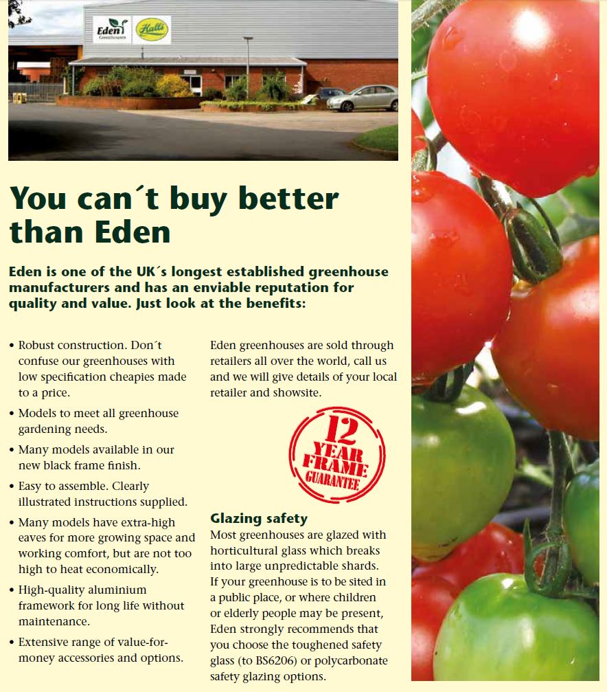 Why EDEN Greenhouses ?