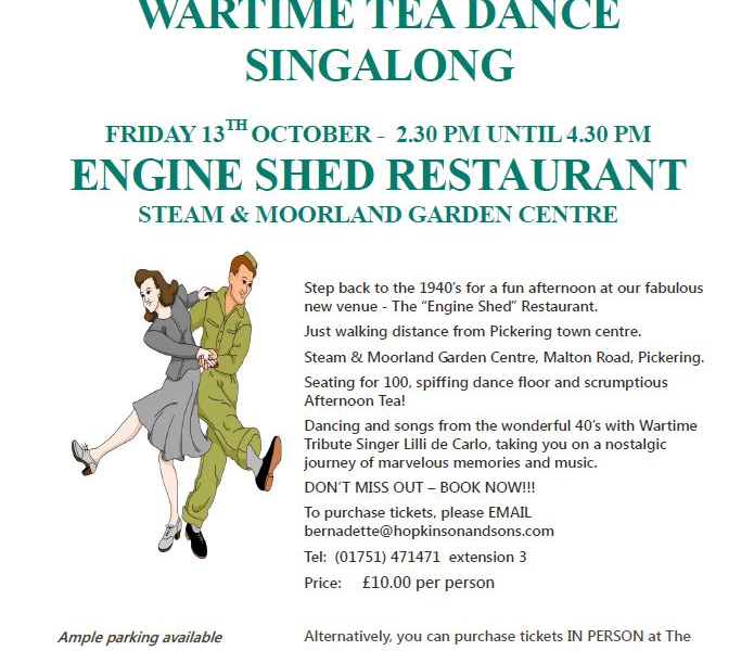 War Weekend Tea Dance Singalong 2017