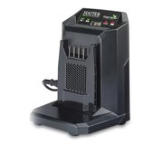 Hayter 120A 60V battery charger designed for charging Hayter Green Series lithium-ion batteries used with cordless lawnmowers and garden machinery.