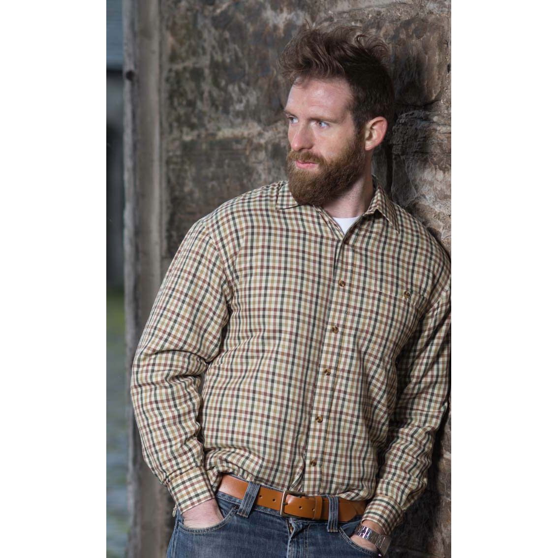 Bracken micro fleece-lined shirt Large 