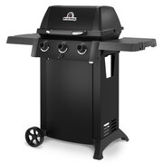 Angled shot of the Broil King Gem 310 Shadow Gas BBQ
