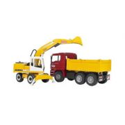 Bruder MAN 02751 Construction Truck and Ecavator Toy