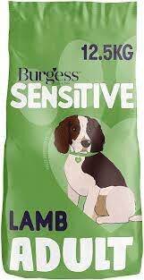 Burgess Sensitive Hypoallergenic Dog Food 12.5kg British Lamb & Rice