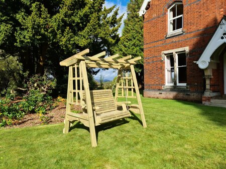 Churnet Valley 2 Seater Porch Pergola Swing full image