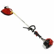 Cobra BC260C 26cc petrol brushcutter with loop handle and cutting head on white background.