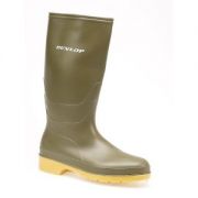 Dunlop youth wellies green size 5