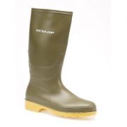Dunlop youth wellies green size 10