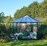 Halls ATRIUM Greenhouse Black Toughened Glass F09525