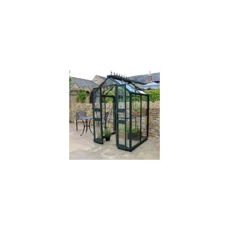 Halls Cotswold BIRDLIP Greenhouse 44 Green 6mm polycarbonate - V01571