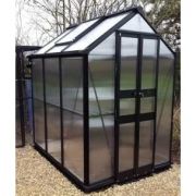 Halls Cotswold BIRDLIP Greenhouse 46 Black 6mm polycarbonate - V01583