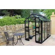 Halls Cotswold BIRDLIP Greenhouse 48 Black 6mm polycarbonate - V01592 - image 1