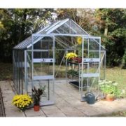 Halls Cotswold BLOCKLEY Greenhouse 812 Aluminium Long pane Toughened glass - V01630