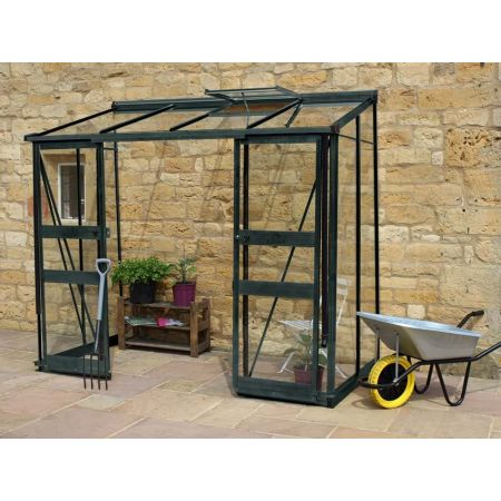 Halls Cotswold BROADWAY 84 lean-to Green 6mm Polycarbonate - V01705