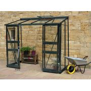 Halls Cotswold BROADWAY 84 lean-to Green 6mm Polycarbonate - V01705