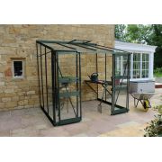 Halls Cotswold BROADWAY 86 lean-to Green 6mm Polycarbonate