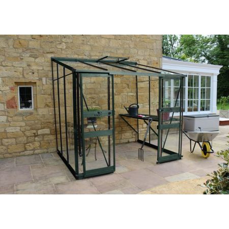 Halls Cotswold BROADWAY 86 lean-to Green LP Toughened - V01710