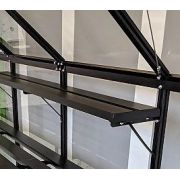 Halls Cotswold / Qube 4ft integral SHELF black