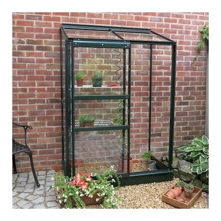Halls Forest Green Wall Garden 4x2 Horticultural Glass 70872