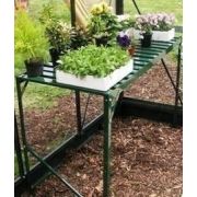 Halls Greenhouse 4ft Single Tier Green Staging 70134