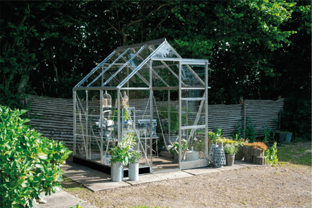 Halls ICON 6 6×6 Greenhouse 3mm Horticultural Glass - Mill HR01046 - image 1