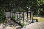 Halls ICON 6 6x10 Greenhouse 3mm Horticultural Glass - Black HR01131 - image 1