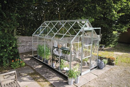 Halls ICON 6 6x10 Greenhouse 3mm Toughened Glass - Mill HR01129 - image 1