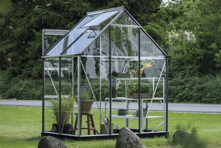 Halls ICON 6 6 x 4 Greenhouse 3mm horticultural glass - Mill Full Shot