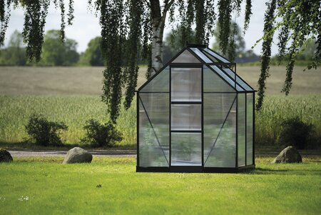 Halls ICON 6 6x4 Greenhouse 4mm Polycarbonate - Black HR01010 - image 1