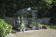Halls ICON 6 6x6 Greenhouse 3mm horticultural glass- Green HR01052 - image 1