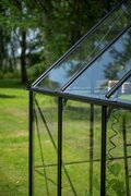 Halls ICON 8 8x10 Gardenhouse 3mm horti glass in Black close up of glass