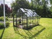 Halls ICON 8 8x10 Gardenhouse 3mm horti glass in Green full view