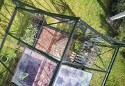 Halls ICON 8 8x10 Gardenhouse 3mm toughened glass in green birdseye view 