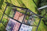 Halls ICON 8 8x12 Greenhouse 3mm Horticultural Glass - Black HR01331 - image 2
