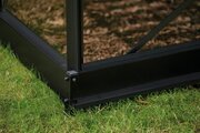 Halls Icon 8 8x14 Greenhouse 3mm Horticultural Glass in Black finish - Base
