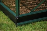 Halls Icon 8 8x14 Greenhouse 3mm Horticultural Glass in Green finish -  base