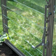 Interior view of Halls ICON lean-to louvre kit, providing balanced ventilation.