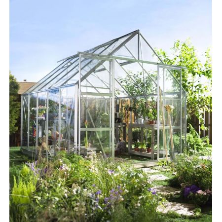 Halls Magnum 810 Mill Greenhouse 10 x 8 Toughened Glass Long Pane