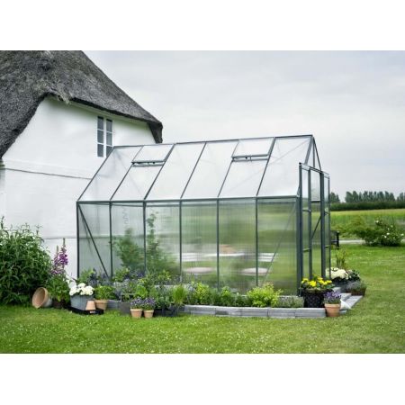 Halls Magnum 812 Forest Green Greenhouse 12x8 Polycarbonate