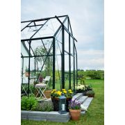 Halls Magnum 812 Forest Green Greenhouse 12x8 Toughened Glass Long Pane - image 1