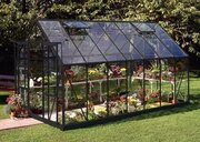 Halls Magnum 814 Black Greenhouse 14x8 Horti Glass Short Pane F09671