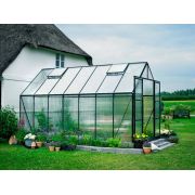 Halls Magnum 814 Forest Green Greenhouse 14x8 Polycarbonate