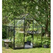 Halls QUBE 66 6x6 Greenhouse Black Toughened Glass F09816 - image 2