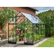 Halls QUBE Greenhouse 610 Black Toughened Glass - F09820 - image 2