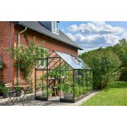 Halls QUBE Greenhouse 610 Black Toughened Glass - F09820