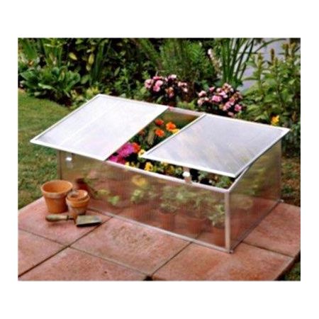 Halls Silver Aluminium Cold Frame 4x3 Polypropylene