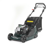 Hayter Harrier 48 Autodrive VS Electric Start Petrol Mower 476A with 48cm aluminium cutter deck, rear roller, grass collector and Briggs & Stratton InStart engine.