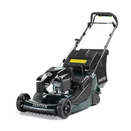 Hayter Harrier 56 Autodrive VS 56cm petrol lawnmower with rear roller, grass collector and self-propelled drive system