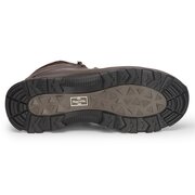 The sole of the Hoggs of Fife Glencoe Waterproof Leather Trek Boots Size 7, featuring a rugged tread pattern for reliable grip on wet and uneven terrain.