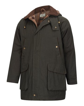 Hoggs of Fife Green Kelso Waterproof Gents Wax Jacket L - image 1