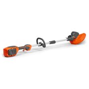 Husqvarna 110iL FLXi battery grass trimmer 970531201 side view with edging guard and adjustable handle